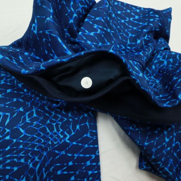 lululemon Women's Blue Printed Leggings Pants size 4 - Picture 9 of 9